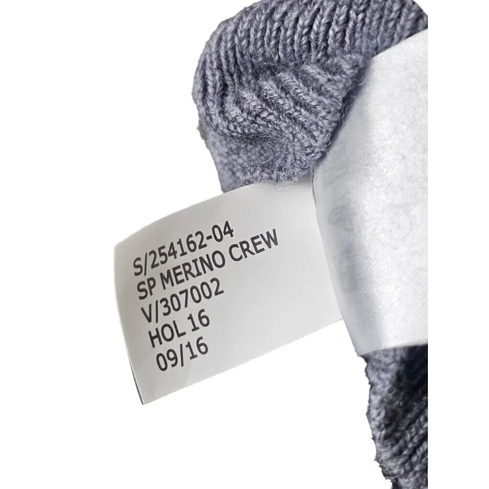 Banana Republic Italian Merino Yarn Baruffa Pullover Sweater Size M Gray
